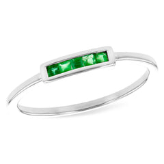 14KT Gold Ladies Emerald Fashion Ring