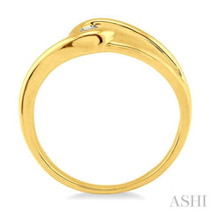 1/20 Ctw Round Cut Diamond Ring in 14K Yellow Gold