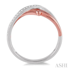 1/6 Ctw Round Cut Diamond Fashion Ring in 10K Rose and White Gold