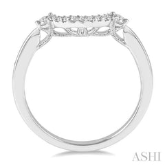 1/6 Ctw Round Cut Diamond Wedding Band in 14K White Gold
