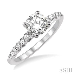 1/3 Ctw Diamond Semi-Mount Engagement Ring in 14K White Gold