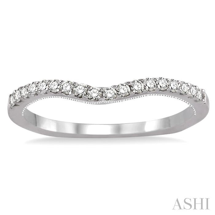 1/4 Ctw Round Cut Diamond Wedding Band in Platinum