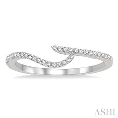 1/6 Ctw Round Cut Diamond Wedding Band in 14K White Gold