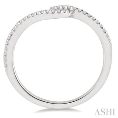 1/6 Ctw Round Cut Diamond Wedding Band in 14K White Gold