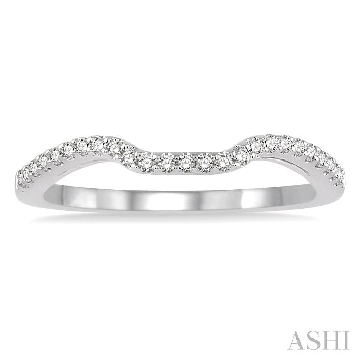1/6 Ctw Round Cut Diamond Wedding Band in Platinum