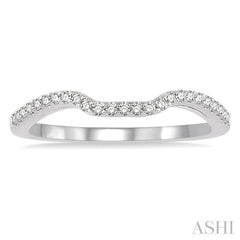 1/6 Ctw Round Cut Diamond Wedding Band in Platinum