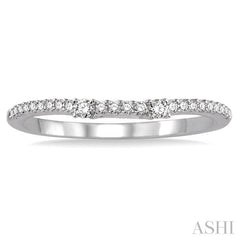 1/6 Ctw Round Cut Diamond Wedding Band in Platinum