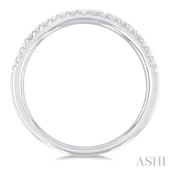 1/5 Ctw Round Cut Diamond Wedding Band in 14K White Gold