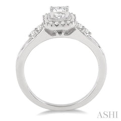 1/4 Ctw Diamond Semi-Mount Engagement Ring in 14K White Gold