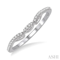 1/6 Ctw Diamond Wedding Band in 14K White Gold
