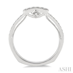 1/4 Ctw Round Cut Diamond Wedding Band in 14K White Gold