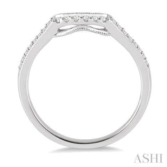1/6 Ctw Round Cut Diamond Wedding Band in 14K White Gold