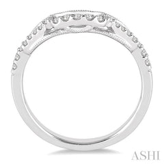 1/6 Ctw Round Cut Diamond Wedding Band in 14K White Gold