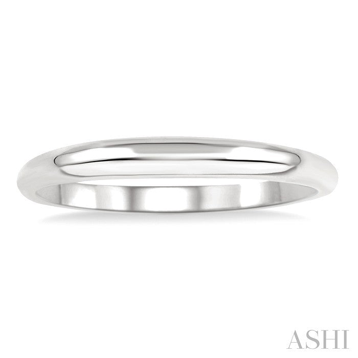 Wedding Band in 14K White Gold