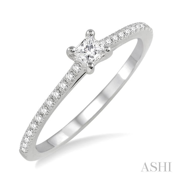 1/10 Ctw Diamond Semi-Mount Engagement Ring in 14K White Gold