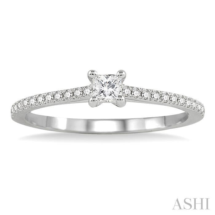 1/10 Ctw Diamond Semi-Mount Engagement Ring in 14K White Gold