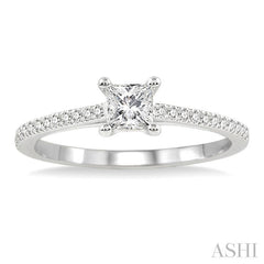 1/10 ctw Diamond Semi-Mount Engagement Ring in 14K White Gold
