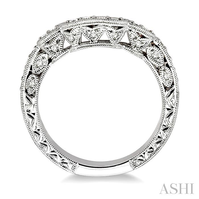 1/4 Ctw Diamond Matching Wedding Band in 14K White Gold