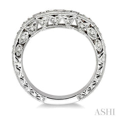 1/4 Ctw Diamond Matching Wedding Band in 14K White Gold