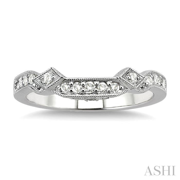 1/5 Ctw Diamond Matching Wedding Band in 14K White Gold