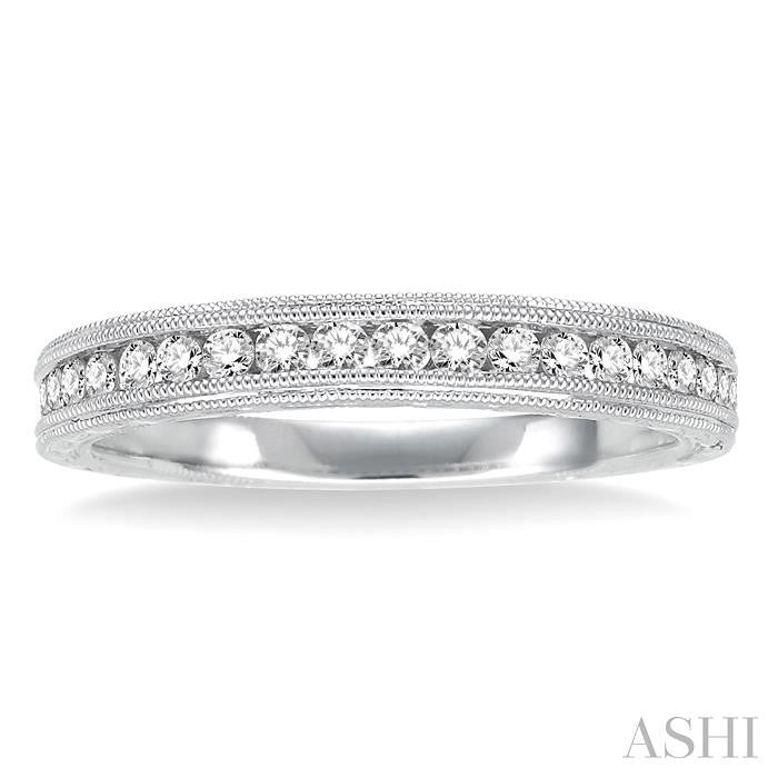 1/3 Ctw Diamond Wedding Band in 14K White Gold