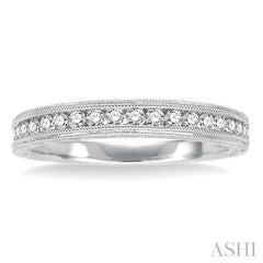 1/3 Ctw Diamond Wedding Band in 14K White Gold