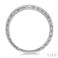 1/3 Ctw Diamond Wedding Band in 14K White Gold