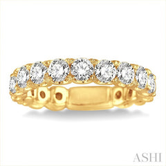 2 Ctw Diamond Matching Wedding Band in 18K Yellow Gold