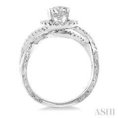 1/3 Ctw Diamond Semi-Mount Engagement Ring in 14K White Gold