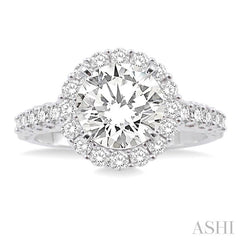 1/2 Ctw Diamond Semi-Mount Engagement Ring in 14K White Gold