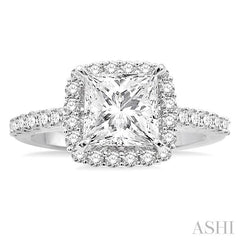 1/2 Ctw Diamond Semi-Mount Engagement Ring in 14K White Gold