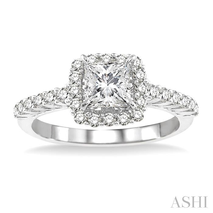 1/2 Ctw Diamond Semi-Mount Engagement Ring in 14K White Gold
