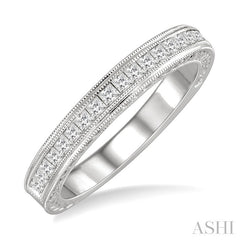 7/8 Ctw Diamond Matching Wedding Band in 18K White Gold