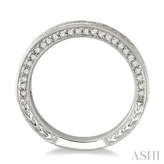 7/8 Ctw Diamond Matching Wedding Band in 18K White Gold