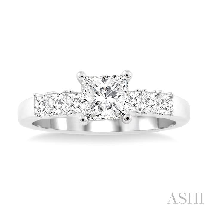 3/8 Ctw Diamond Semi-Mount Engagement Ring in 14K White Gold