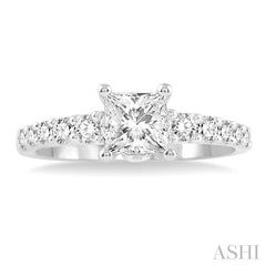 3/8 Ctw Diamond Semi-Mount Engagement Ring in Platinum