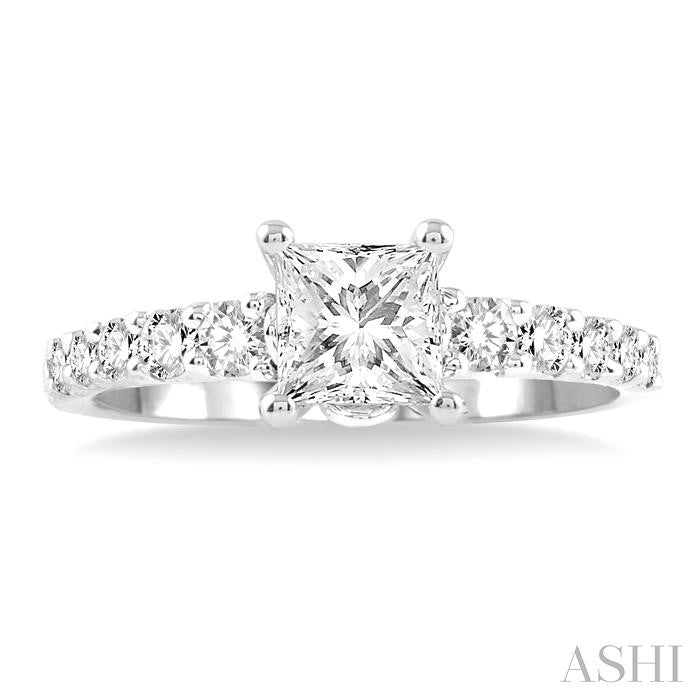 1/3 Ctw Diamond Semi-Mount Engagement Ring in 14K White Gold