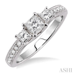 1/2 ctw Diamond Semi-Mount Engagement Ring in 14K White Gold