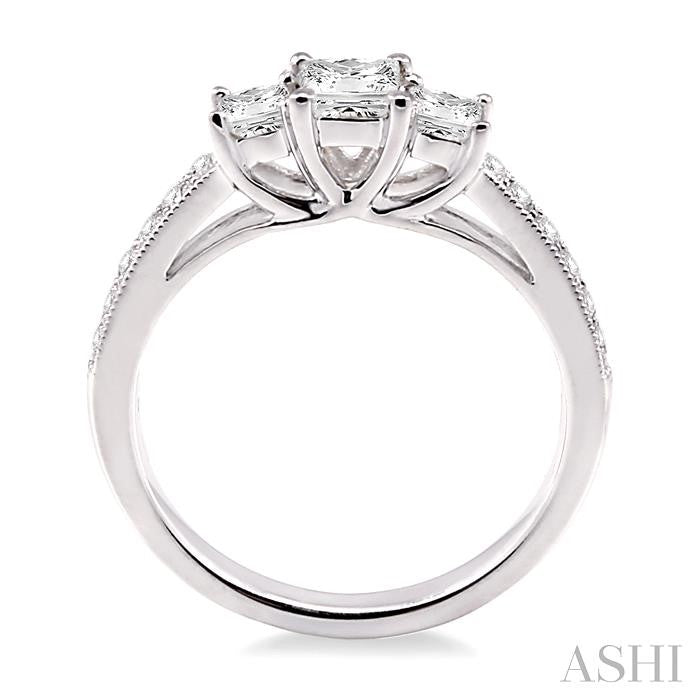 1/2 Ctw Diamond Semi-Mount Engagement Ring in 14K White Gold