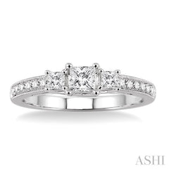 1/3 ctw Diamond Semi-Mount Engagement Ring in 14K White Gold