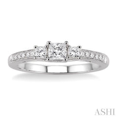 1/5 Ctw Diamond Semi-Mount Engagement Ring in 14K White Gold