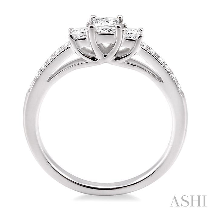 1/5 ctw Diamond Semi-Mount Engagement Ring in 14K White Gold