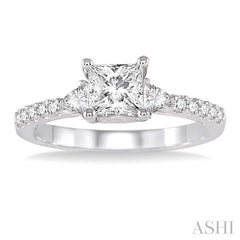 1/2 Ctw Diamond Semi-Mount Engagement Ring in 14K White Gold