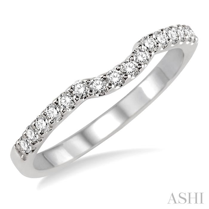 1/3 Ctw Round Cut Diamond Wedding Band in Platinum