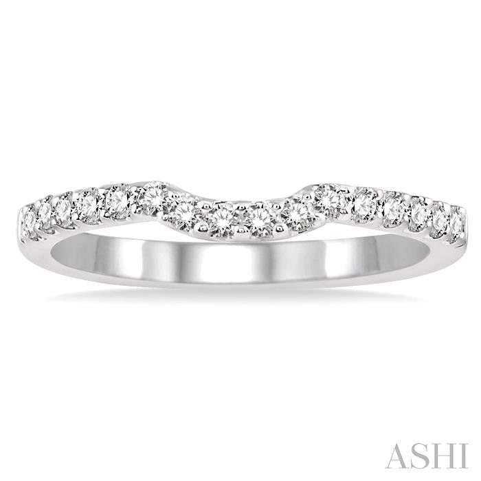 1/3 Ctw Round Cut Diamond Wedding Band in Platinum
