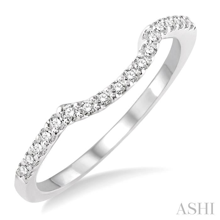 1/6 Ctw Round Cut Diamond Wedding Band in Platinum