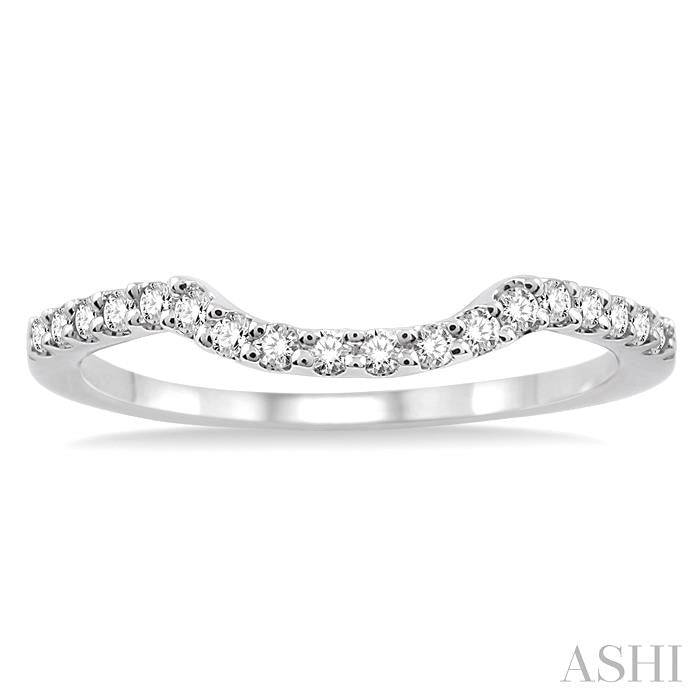 1/6 Ctw Round Cut Diamond Wedding Band in Platinum