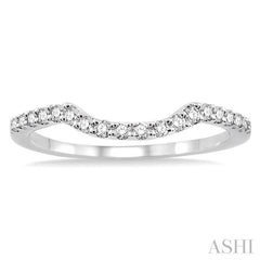 1/6 Ctw Round Cut Diamond Wedding Band in Platinum
