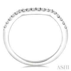 1/6 Ctw Round Cut Diamond Wedding Band in Platinum
