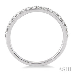 1/3 Ctw Round Cut Diamond Wedding Band in 14K White Gold